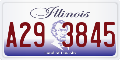 IL license plate A293845