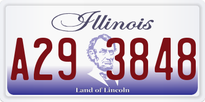IL license plate A293848