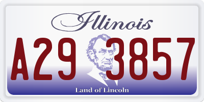 IL license plate A293857