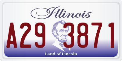IL license plate A293871