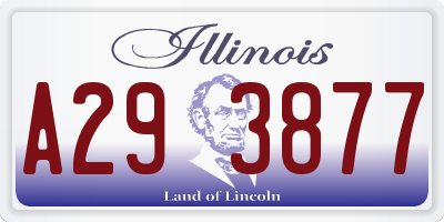 IL license plate A293877