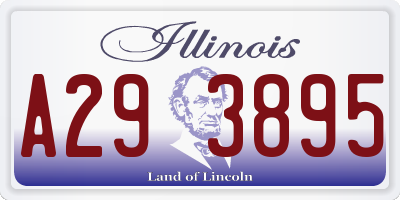 IL license plate A293895