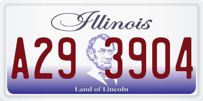 IL license plate A293904