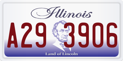 IL license plate A293906