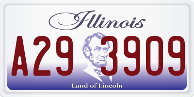 IL license plate A293909