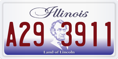 IL license plate A293911