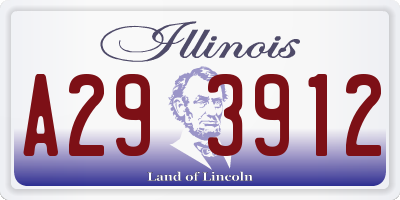 IL license plate A293912