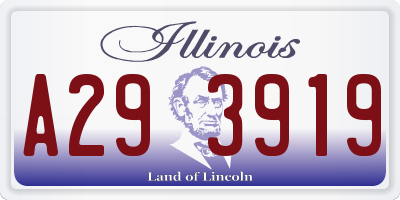 IL license plate A293919