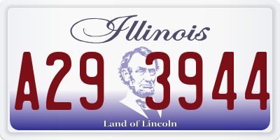 IL license plate A293944