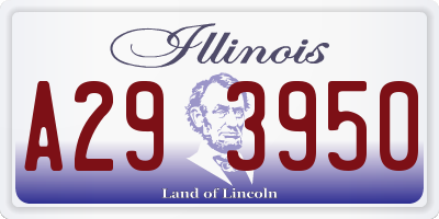 IL license plate A293950