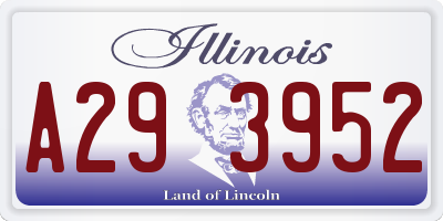 IL license plate A293952