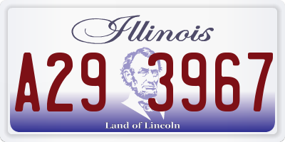 IL license plate A293967