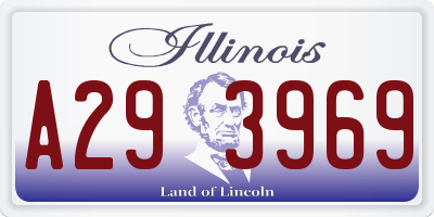 IL license plate A293969