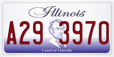 IL license plate A293970