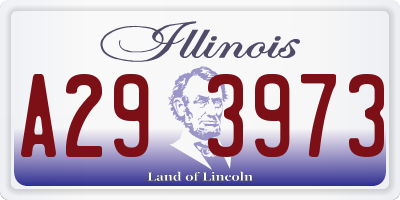 IL license plate A293973