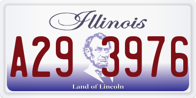 IL license plate A293976