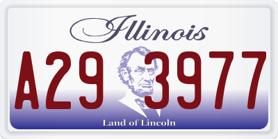 IL license plate A293977