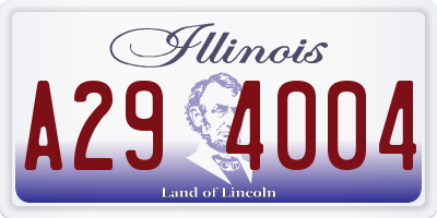 IL license plate A294004