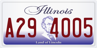 IL license plate A294005