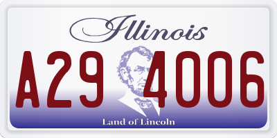 IL license plate A294006