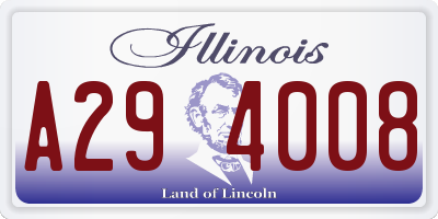 IL license plate A294008