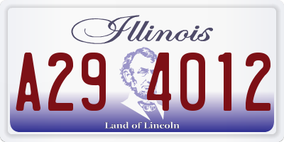IL license plate A294012