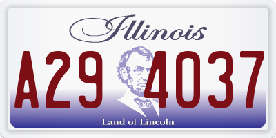 IL license plate A294037
