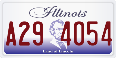 IL license plate A294054
