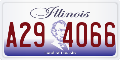 IL license plate A294066