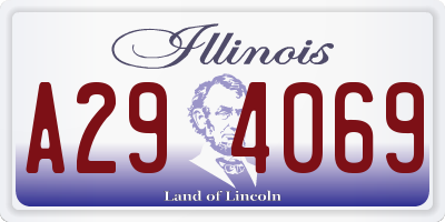 IL license plate A294069