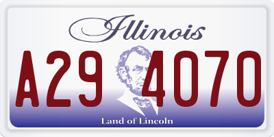 IL license plate A294070