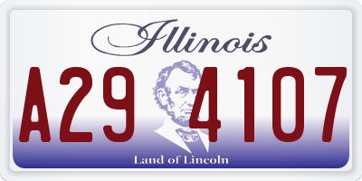 IL license plate A294107
