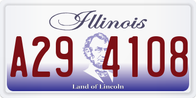 IL license plate A294108