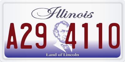 IL license plate A294110