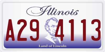 IL license plate A294113