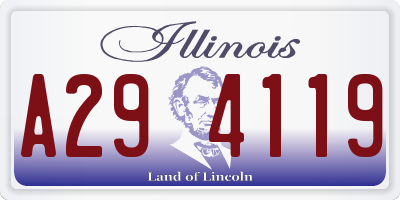 IL license plate A294119