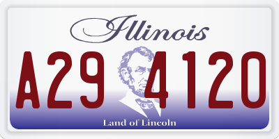 IL license plate A294120