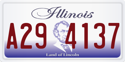 IL license plate A294137