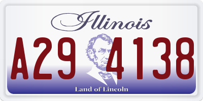 IL license plate A294138