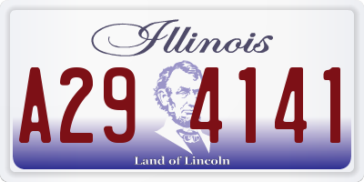 IL license plate A294141
