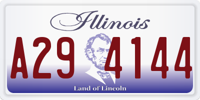 IL license plate A294144