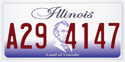 IL license plate A294147