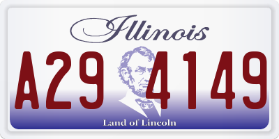 IL license plate A294149