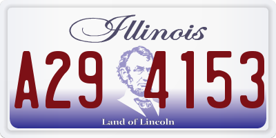 IL license plate A294153