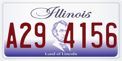 IL license plate A294156