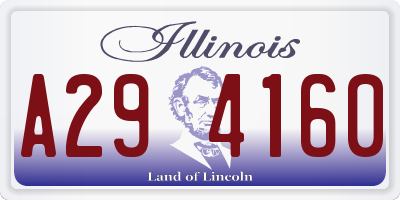 IL license plate A294160