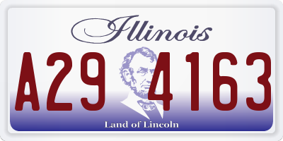 IL license plate A294163