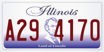 IL license plate A294170