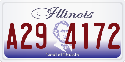 IL license plate A294172
