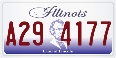IL license plate A294177